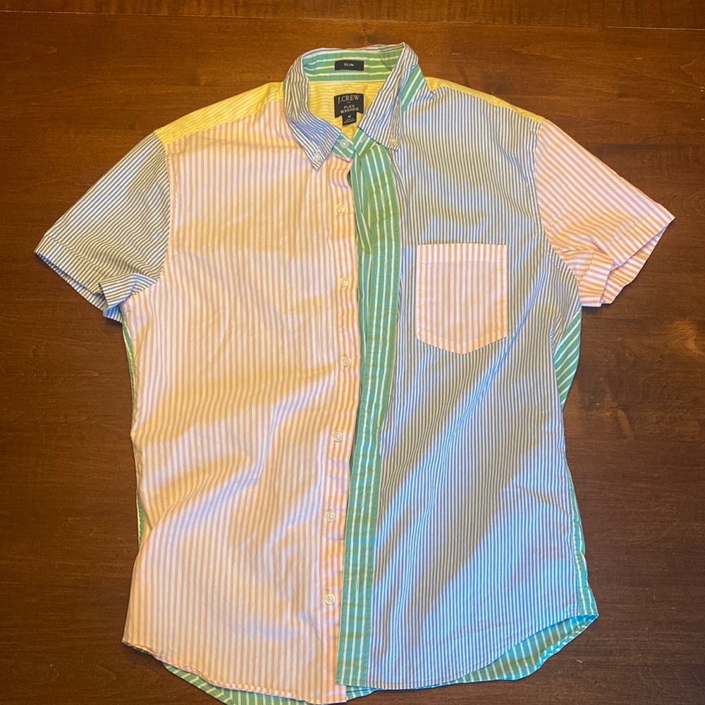 J Crew Multicolored button up shirt